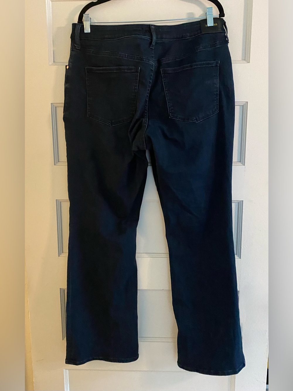 Express Curvy Boot Dark Wash Mid Rise Jeans